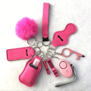 pink keychain